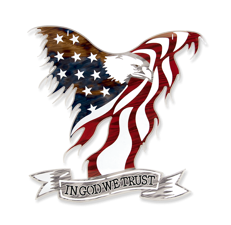 DUO ART: American Flag Eagle