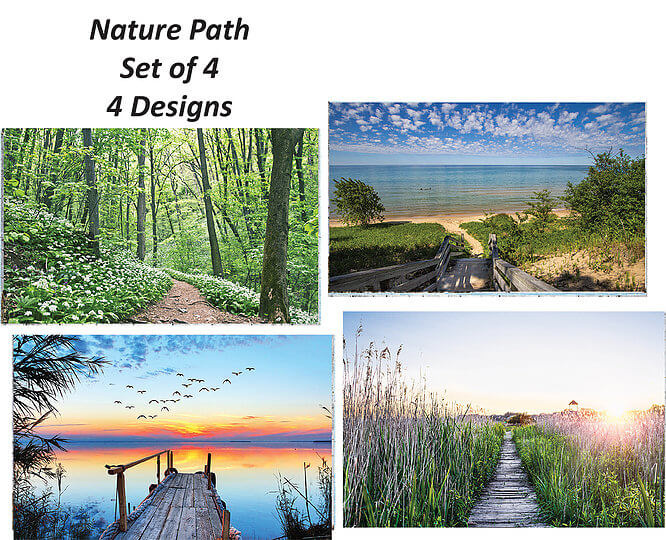 DUO PLACEMATS: NATURE PATHS